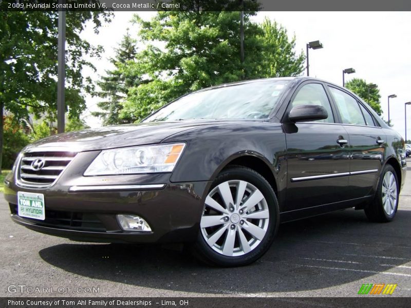 Cocoa Metallic / Camel 2009 Hyundai Sonata Limited V6