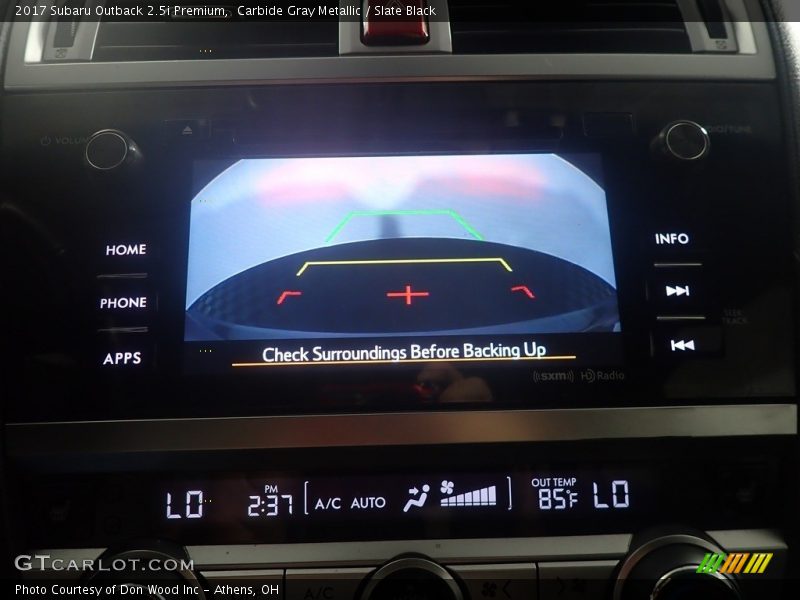 Carbide Gray Metallic / Slate Black 2017 Subaru Outback 2.5i Premium