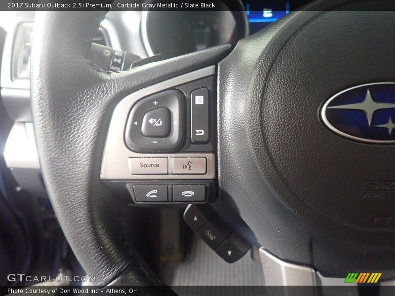 Carbide Gray Metallic / Slate Black 2017 Subaru Outback 2.5i Premium