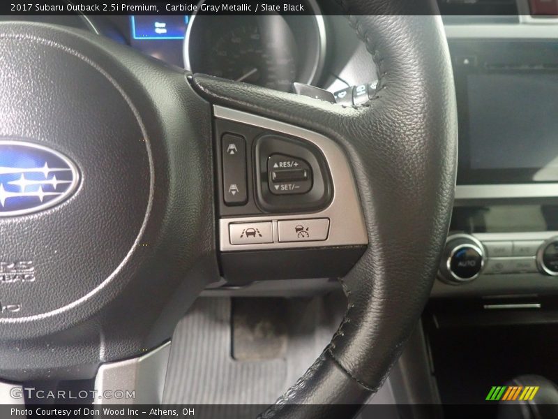 Carbide Gray Metallic / Slate Black 2017 Subaru Outback 2.5i Premium