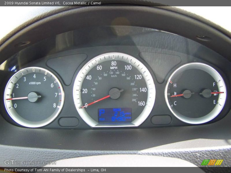 Cocoa Metallic / Camel 2009 Hyundai Sonata Limited V6