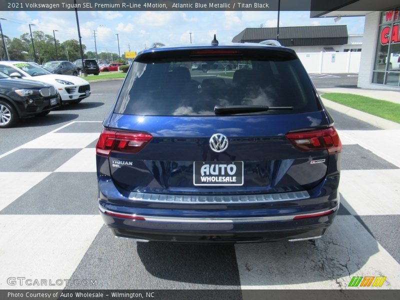 Atlantic Blue Metallic / Titan Black 2021 Volkswagen Tiguan SEL Premium R-Line 4Motion