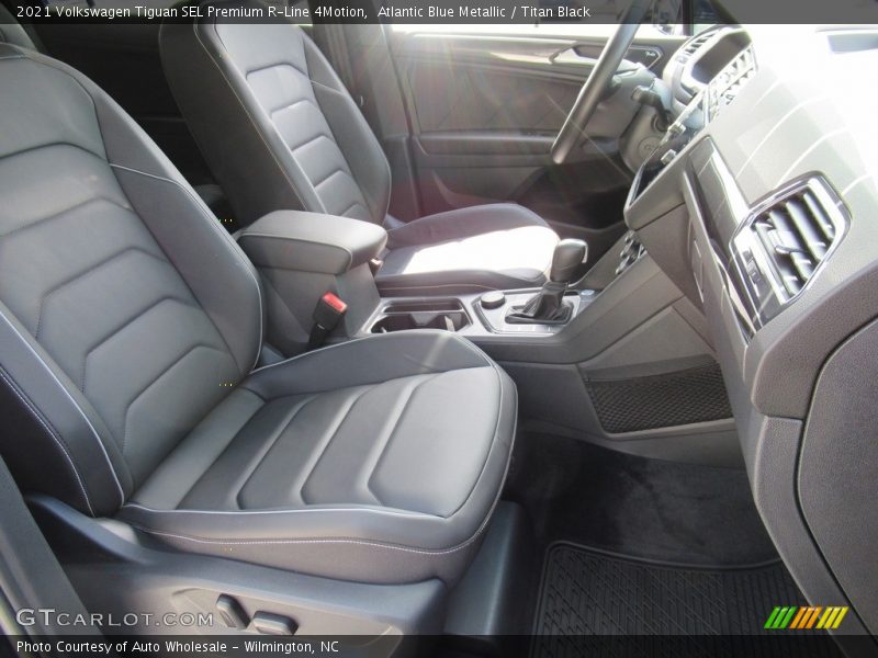 Atlantic Blue Metallic / Titan Black 2021 Volkswagen Tiguan SEL Premium R-Line 4Motion