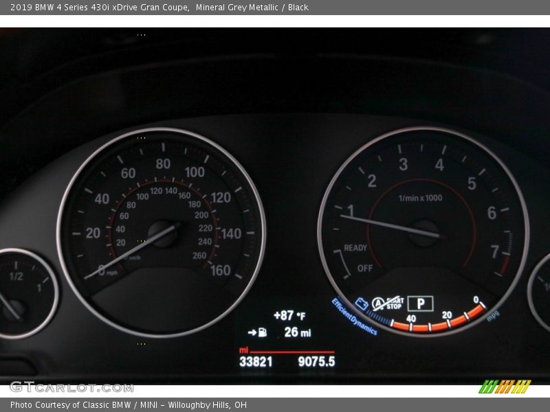 Mineral Grey Metallic / Black 2019 BMW 4 Series 430i xDrive Gran Coupe