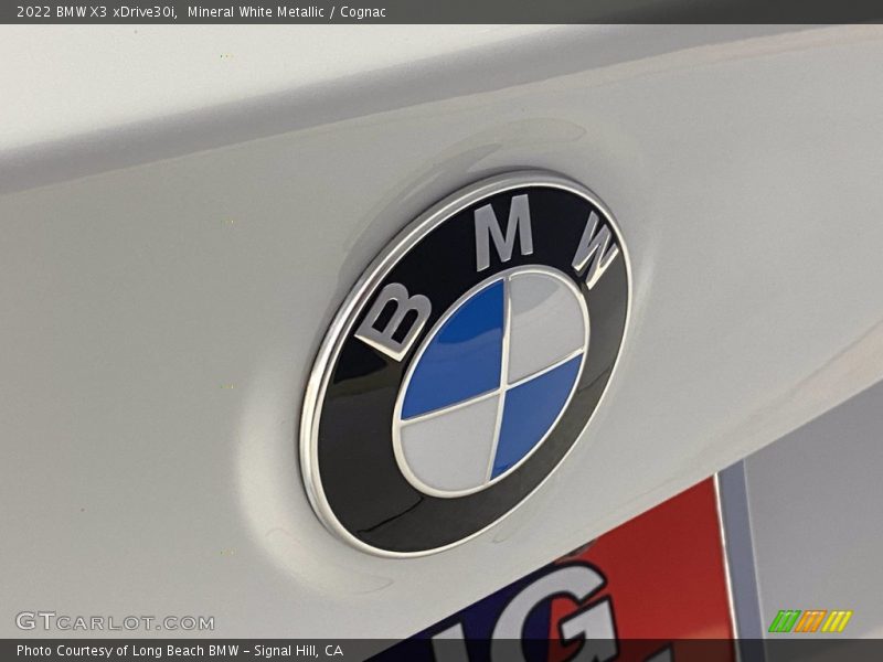 Mineral White Metallic / Cognac 2022 BMW X3 xDrive30i