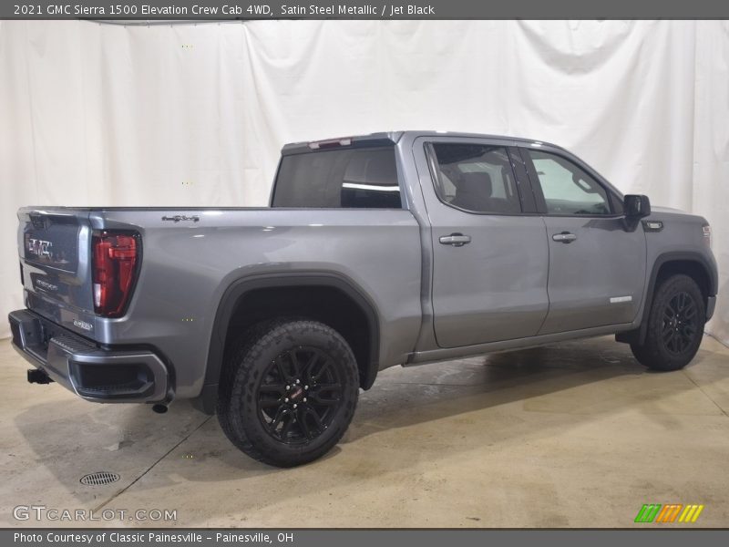 Satin Steel Metallic / Jet Black 2021 GMC Sierra 1500 Elevation Crew Cab 4WD