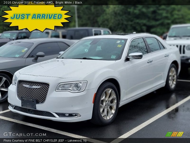 Bright White / Black 2016 Chrysler 300 C Platinum AWD