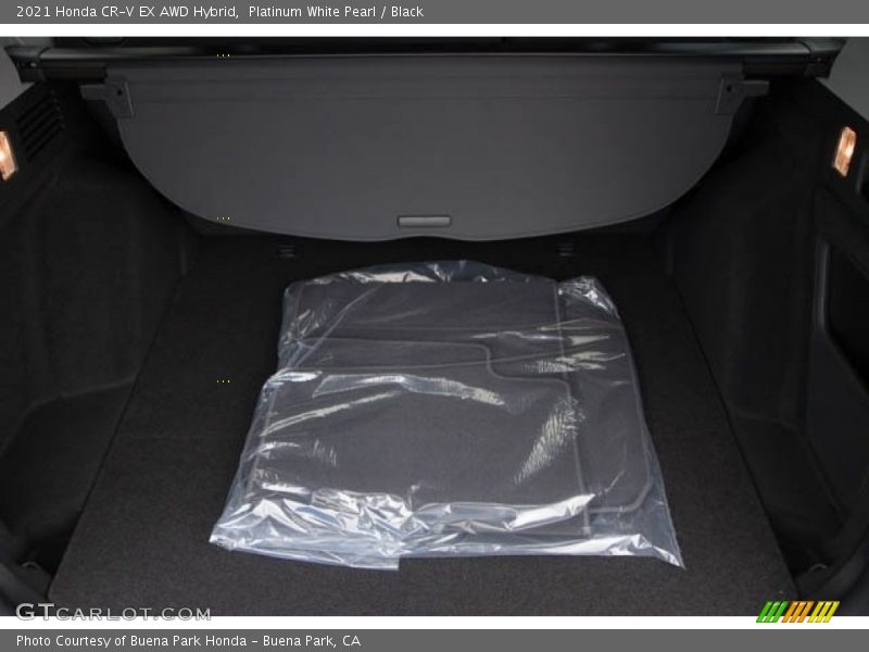 Platinum White Pearl / Black 2021 Honda CR-V EX AWD Hybrid