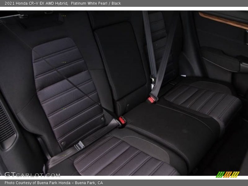Platinum White Pearl / Black 2021 Honda CR-V EX AWD Hybrid