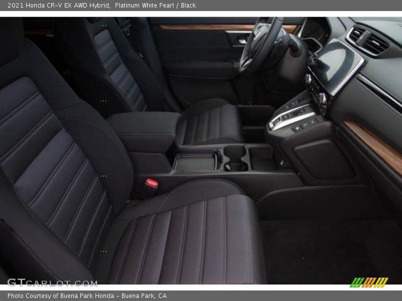 Platinum White Pearl / Black 2021 Honda CR-V EX AWD Hybrid