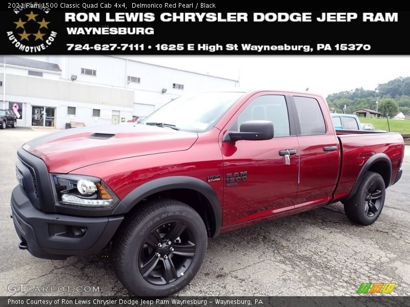 Delmonico Red Pearl / Black 2021 Ram 1500 Classic Quad Cab 4x4