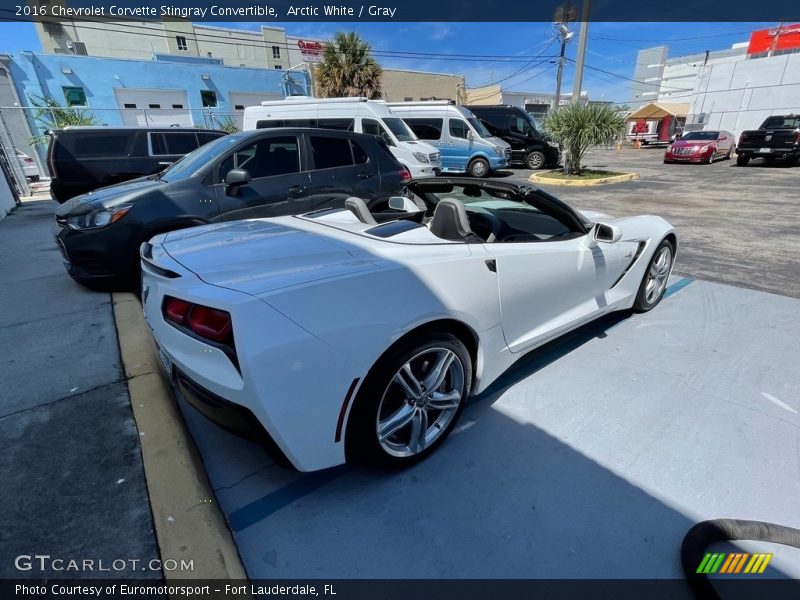 Arctic White / Gray 2016 Chevrolet Corvette Stingray Convertible
