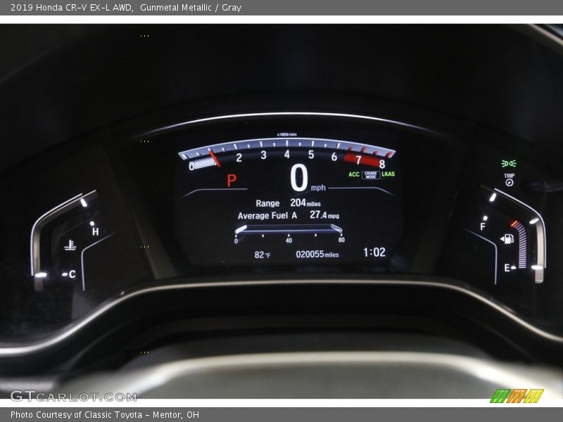 Gunmetal Metallic / Gray 2019 Honda CR-V EX-L AWD
