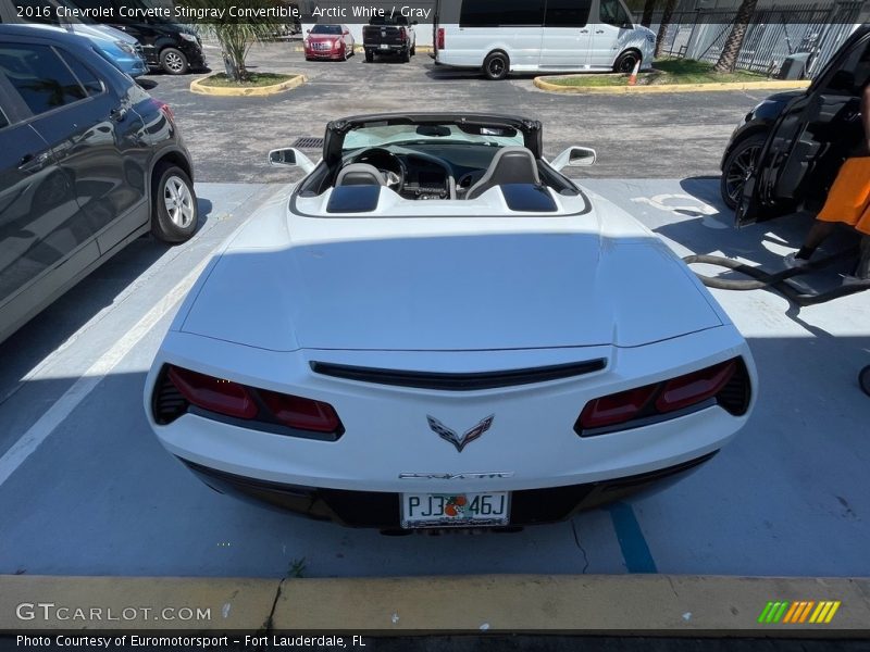 Arctic White / Gray 2016 Chevrolet Corvette Stingray Convertible