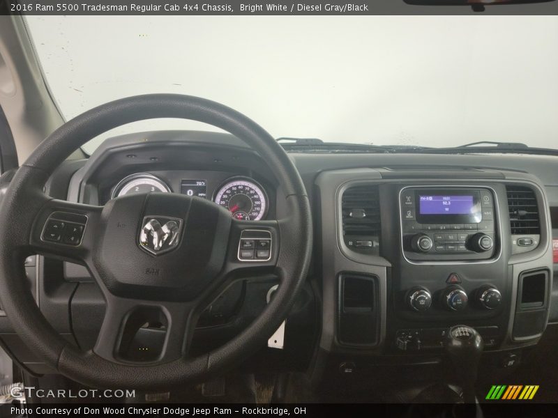 Dashboard of 2016 5500 Tradesman Regular Cab 4x4 Chassis
