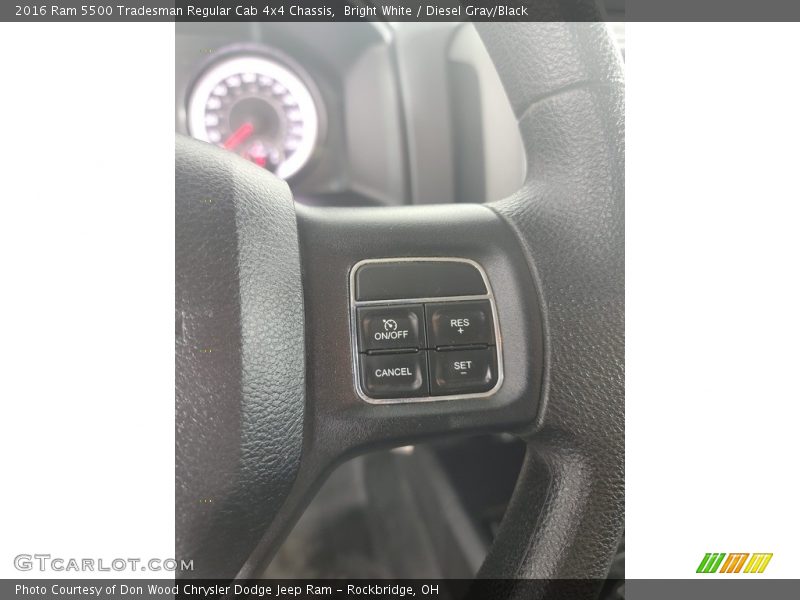  2016 5500 Tradesman Regular Cab 4x4 Chassis Steering Wheel