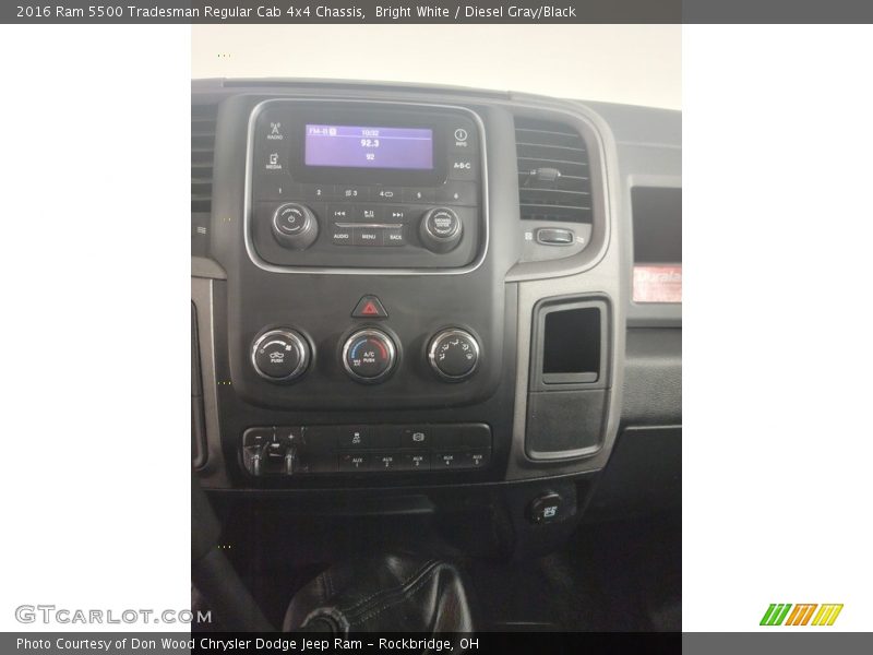 Controls of 2016 5500 Tradesman Regular Cab 4x4 Chassis