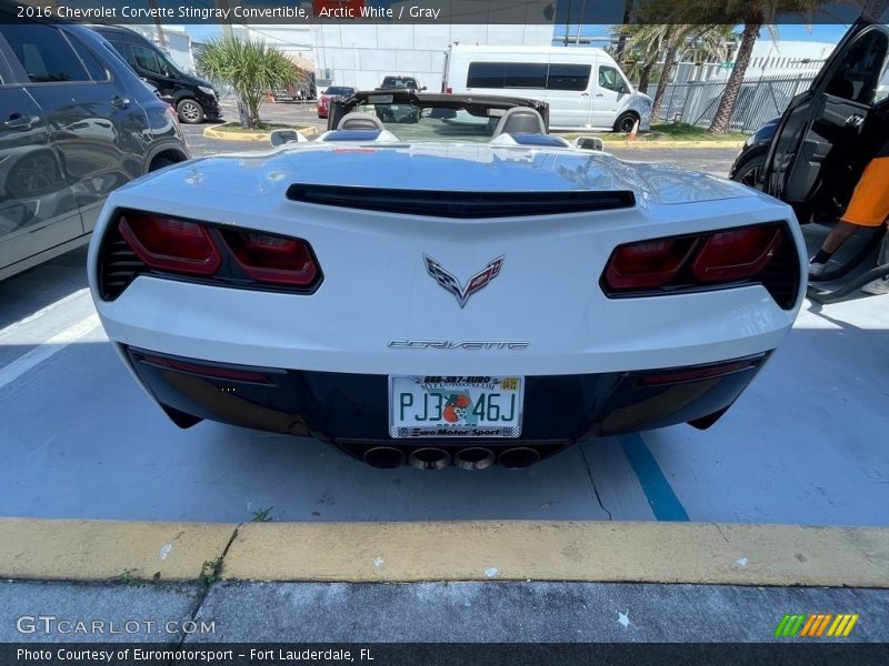 Arctic White / Gray 2016 Chevrolet Corvette Stingray Convertible