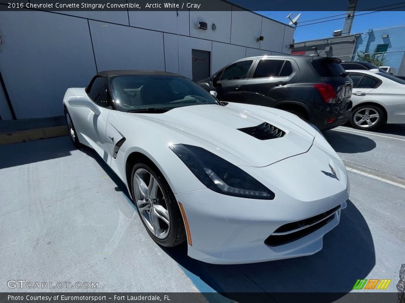 Arctic White / Gray 2016 Chevrolet Corvette Stingray Convertible