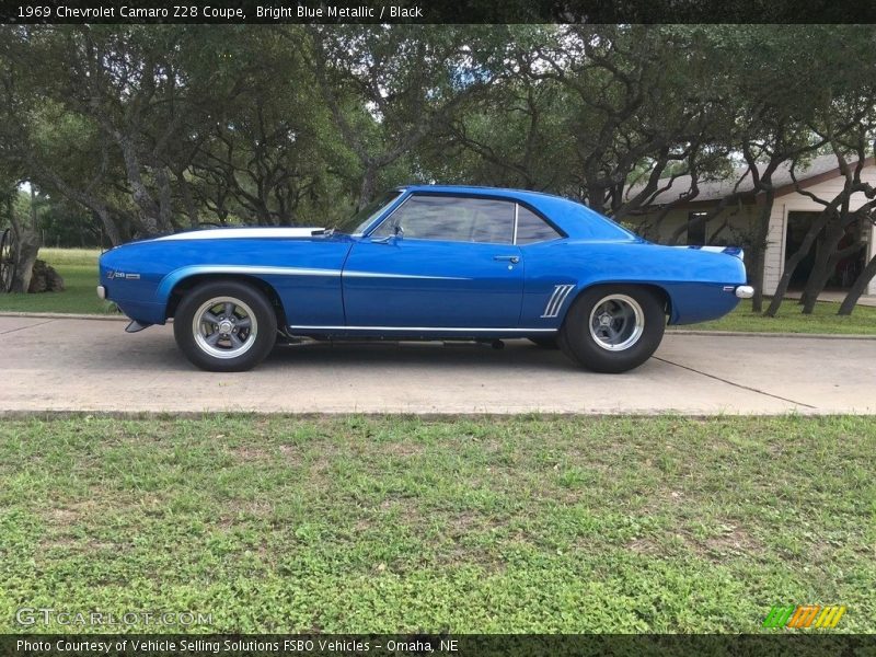 Bright Blue Metallic / Black 1969 Chevrolet Camaro Z28 Coupe