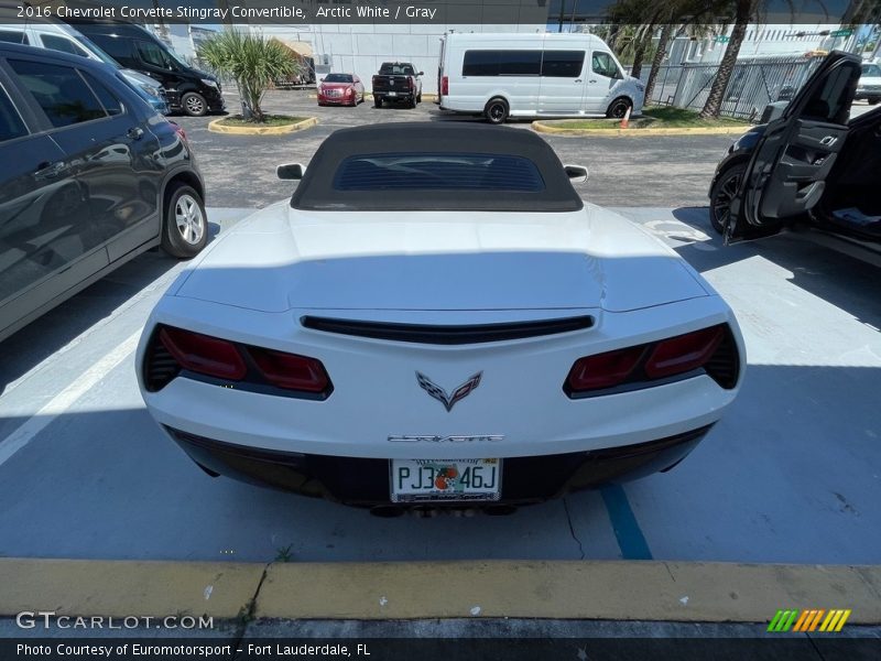Arctic White / Gray 2016 Chevrolet Corvette Stingray Convertible