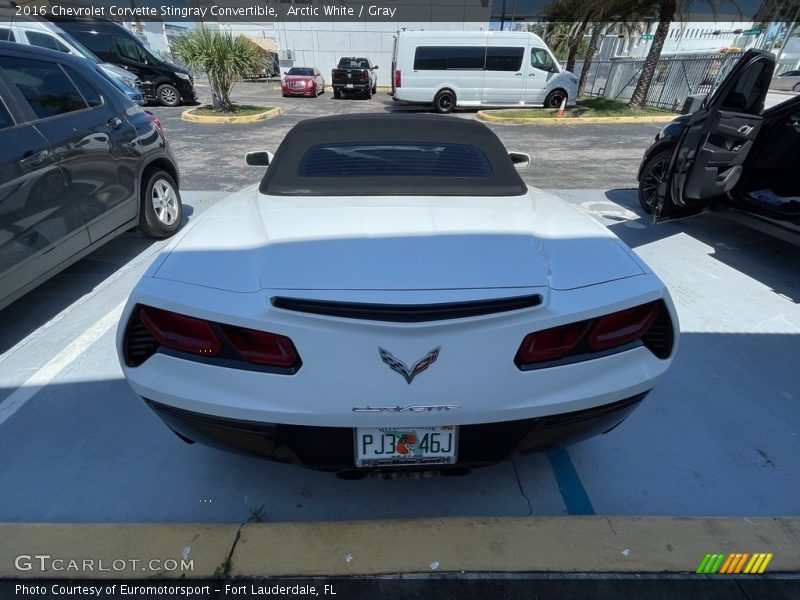 Arctic White / Gray 2016 Chevrolet Corvette Stingray Convertible