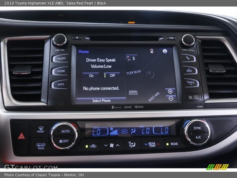 Salsa Red Pearl / Black 2019 Toyota Highlander XLE AWD
