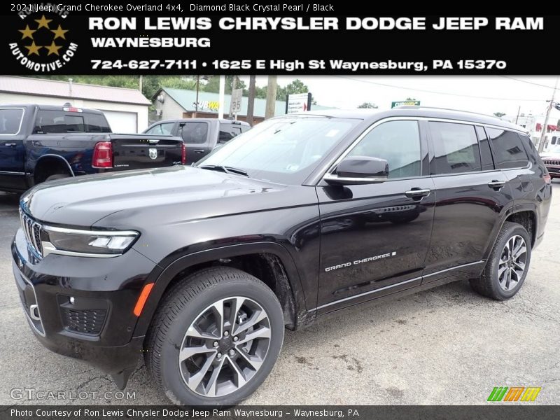 Diamond Black Crystal Pearl / Black 2021 Jeep Grand Cherokee Overland 4x4