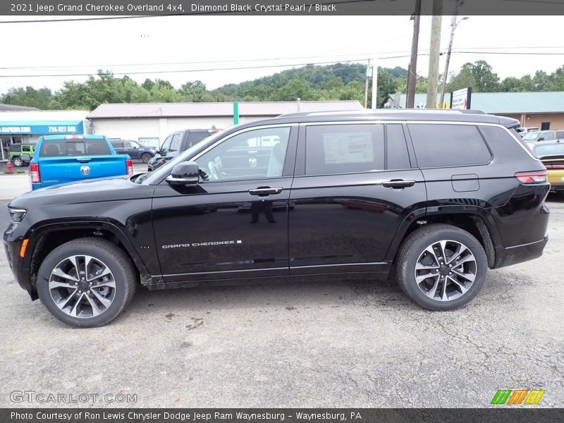 Diamond Black Crystal Pearl / Black 2021 Jeep Grand Cherokee Overland 4x4