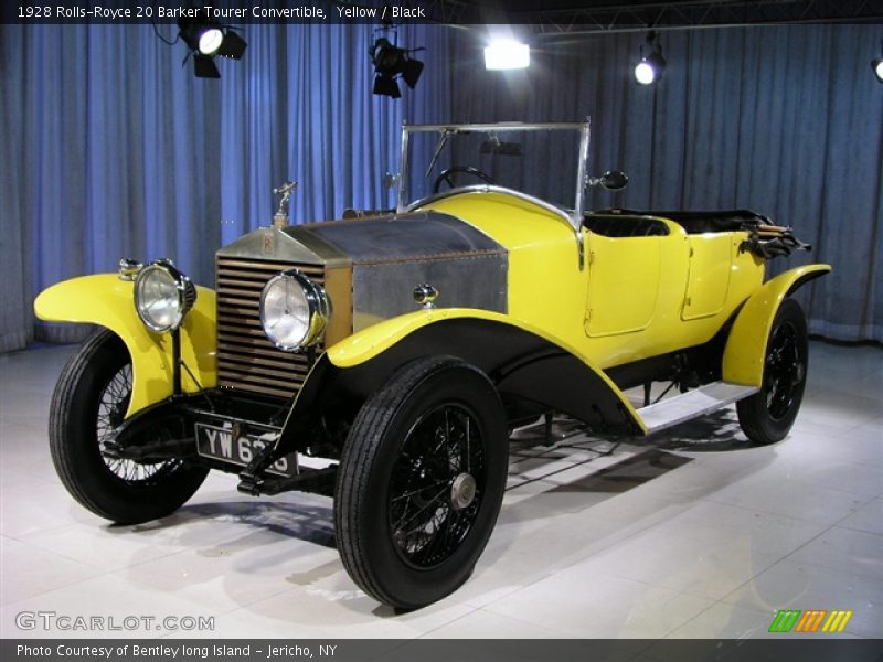 Yellow / Black 1928 Rolls-Royce 20 Barker Tourer Convertible