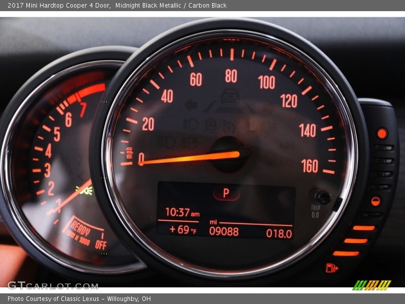Midnight Black Metallic / Carbon Black 2017 Mini Hardtop Cooper 4 Door
