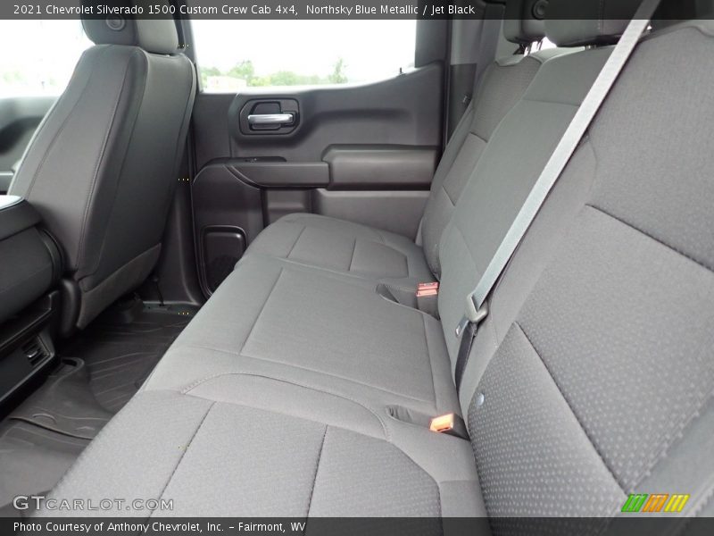Northsky Blue Metallic / Jet Black 2021 Chevrolet Silverado 1500 Custom Crew Cab 4x4