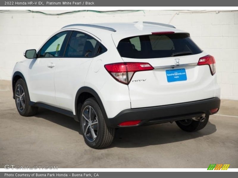 Platinum White Pearl / Black 2022 Honda HR-V EX