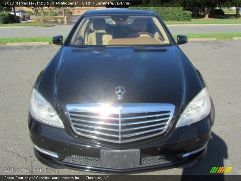 Black / Cashmere/Savanna 2013 Mercedes-Benz S 550 4Matic Sedan