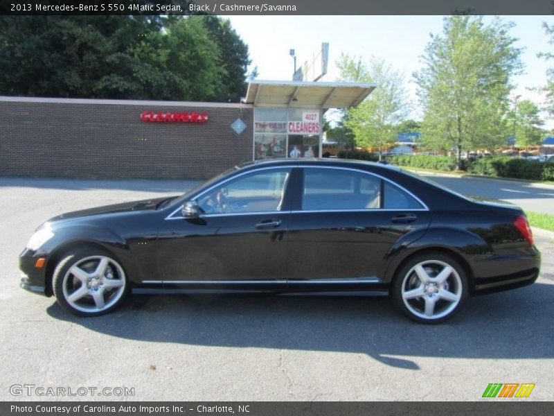 Black / Cashmere/Savanna 2013 Mercedes-Benz S 550 4Matic Sedan