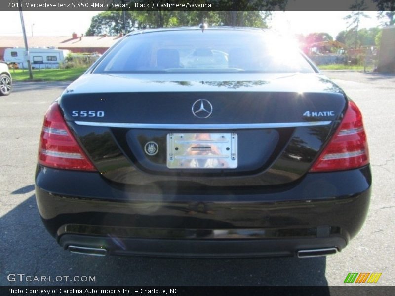 Black / Cashmere/Savanna 2013 Mercedes-Benz S 550 4Matic Sedan