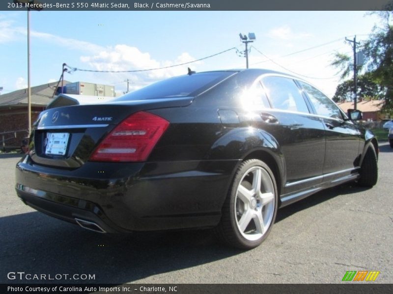 Black / Cashmere/Savanna 2013 Mercedes-Benz S 550 4Matic Sedan