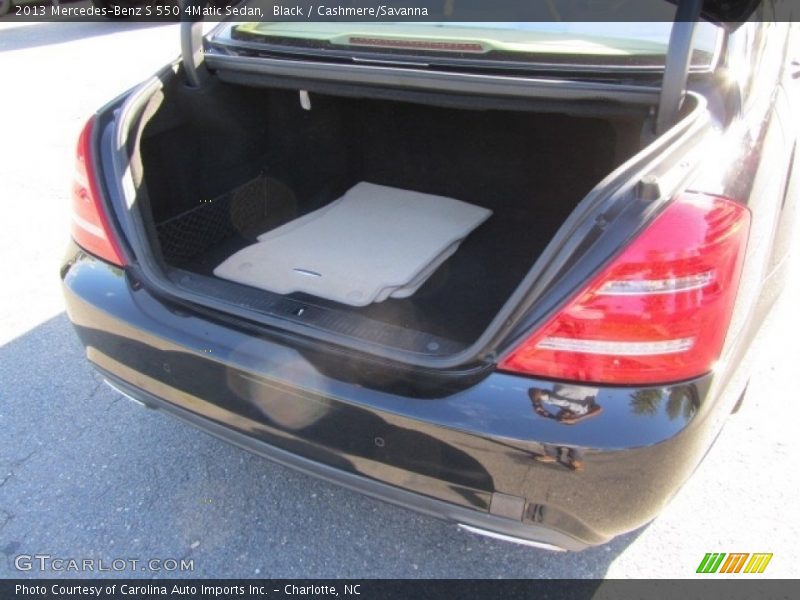 Black / Cashmere/Savanna 2013 Mercedes-Benz S 550 4Matic Sedan