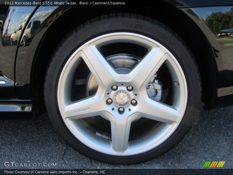 Black / Cashmere/Savanna 2013 Mercedes-Benz S 550 4Matic Sedan
