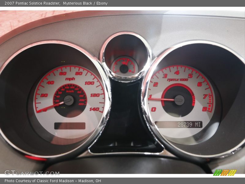Mysterious Black / Ebony 2007 Pontiac Solstice Roadster