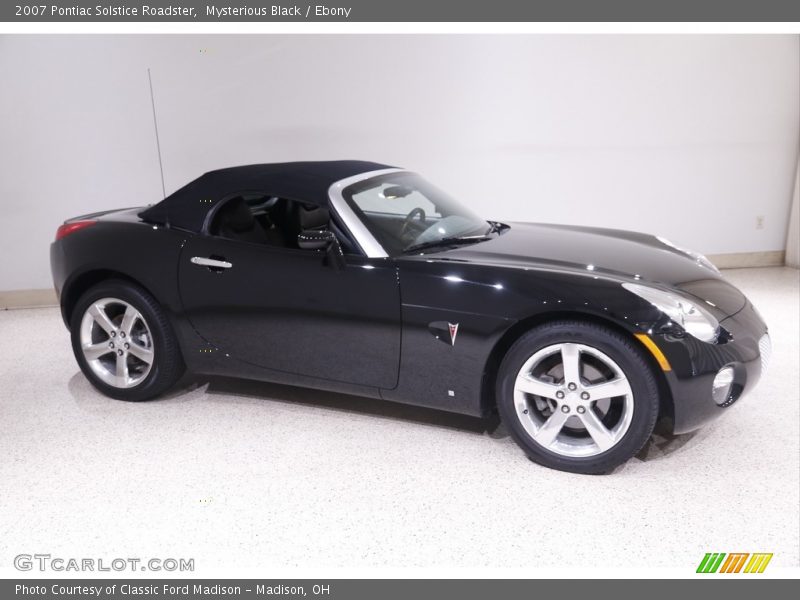 Mysterious Black / Ebony 2007 Pontiac Solstice Roadster