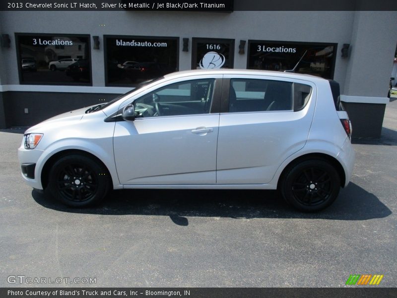 Silver Ice Metallic / Jet Black/Dark Titanium 2013 Chevrolet Sonic LT Hatch