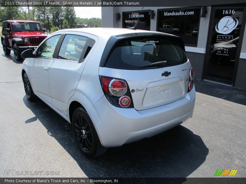 Silver Ice Metallic / Jet Black/Dark Titanium 2013 Chevrolet Sonic LT Hatch