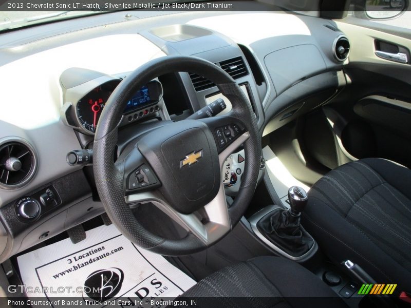 Silver Ice Metallic / Jet Black/Dark Titanium 2013 Chevrolet Sonic LT Hatch