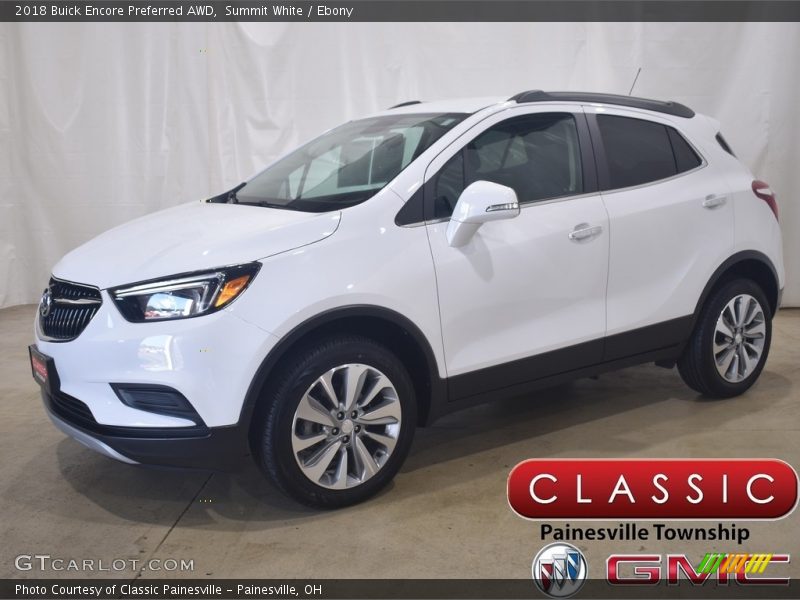 Summit White / Ebony 2018 Buick Encore Preferred AWD