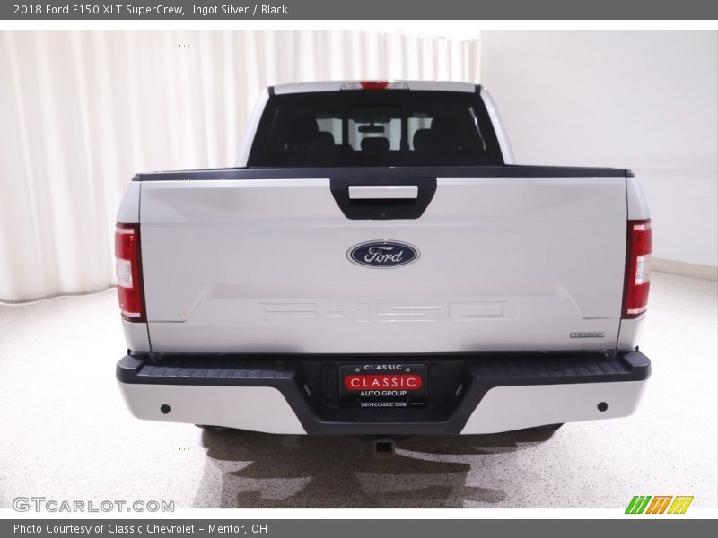 Ingot Silver / Black 2018 Ford F150 XLT SuperCrew