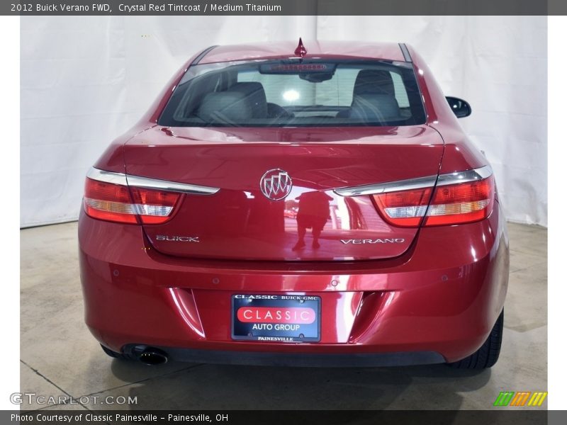 Crystal Red Tintcoat / Medium Titanium 2012 Buick Verano FWD