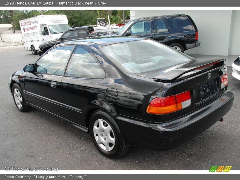 Flamenco Black Pearl / Gray 1998 Honda Civic EX Coupe