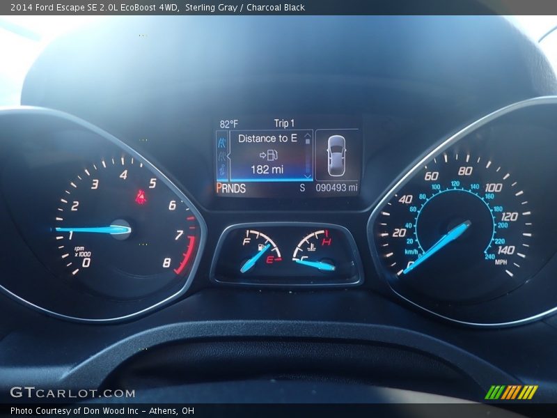 Sterling Gray / Charcoal Black 2014 Ford Escape SE 2.0L EcoBoost 4WD
