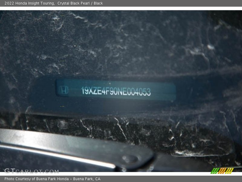 Crystal Black Pearl / Black 2022 Honda Insight Touring